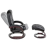 Stillsessel TecTake mit Hocker - 2