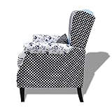 Relaxsessel vidaXL Blumen Blau & Weiß - 8