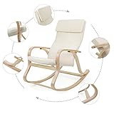Stillstuhl Songmics in Beige - 4