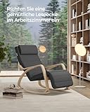 Stillstuhl Songmics aus Birkenholz grau - 5