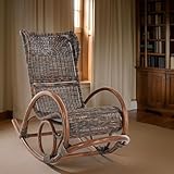 Stillstuhl LUXOR aus Rattan in der Farbe Zebrano - 2